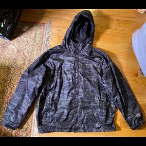Columbia shark camo rain coat xxl